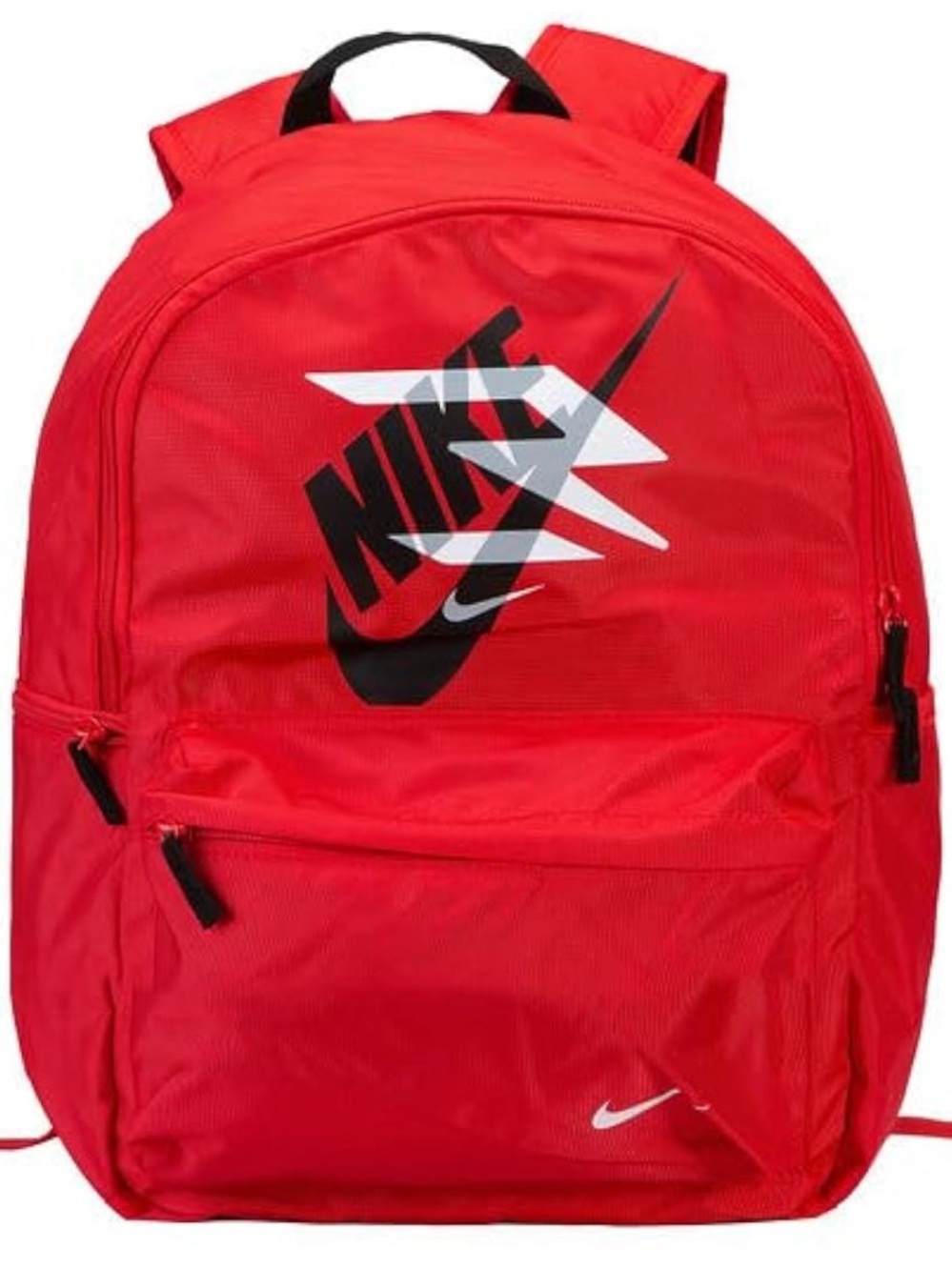Nike Red and Black Logo Backpack for Men, one size (21L) Large